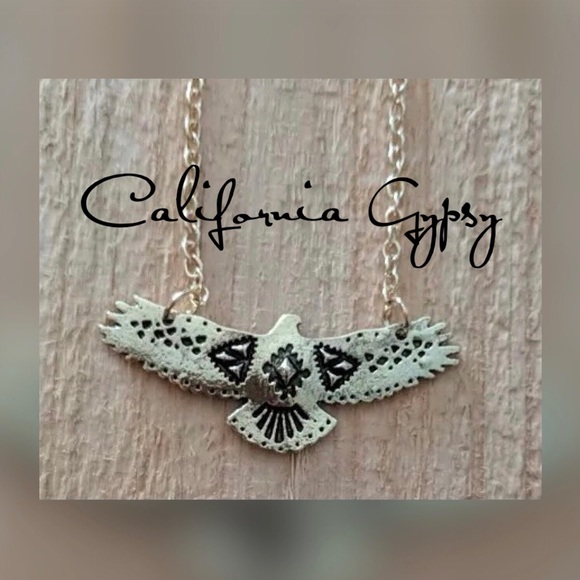 Etched Thunderbird Necklace - Picture 3 of 4